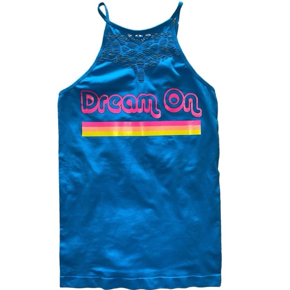 No Boundaries Other - Y2K SLEEPWEAR CUTOUT HALTER CAMI W/ SLOGAN PRINT · SIZE M · NWOT
